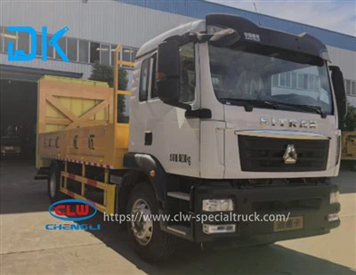 Camión con amortiguador de choque plegable de una sola etapa