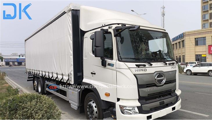 Hino 700 6x2 Curtain Side Truck